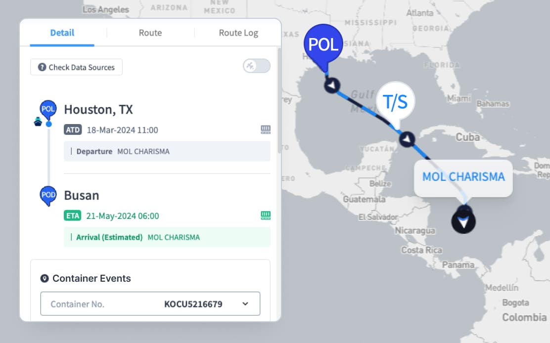 FEATURES B/L Tracking